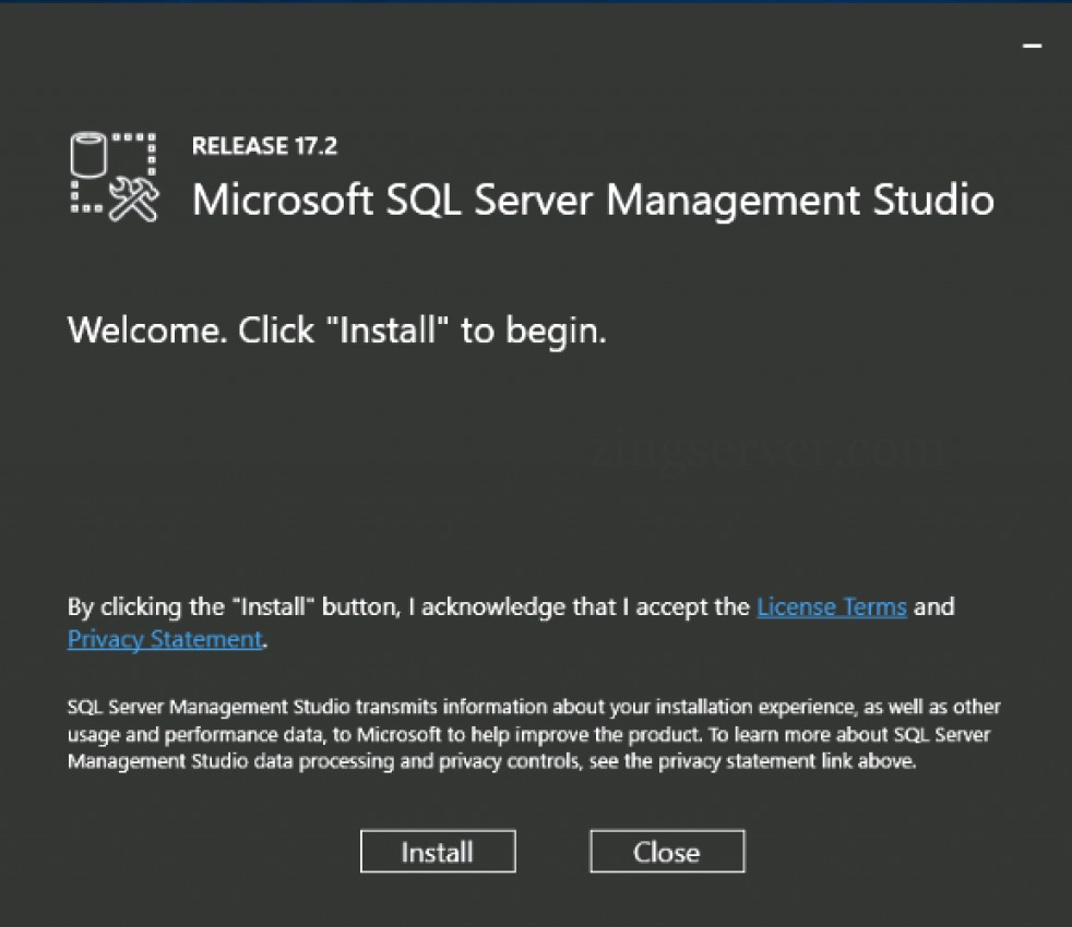 Cài đặt SQL Server Management Studio