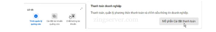 Bắt đầu kiểm tra bằng cách vào Cài đặt tài khoản quảng cáo