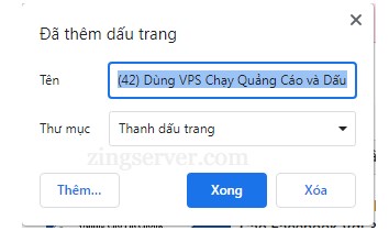 Đánh dấu trang để dễ vào trang hơn