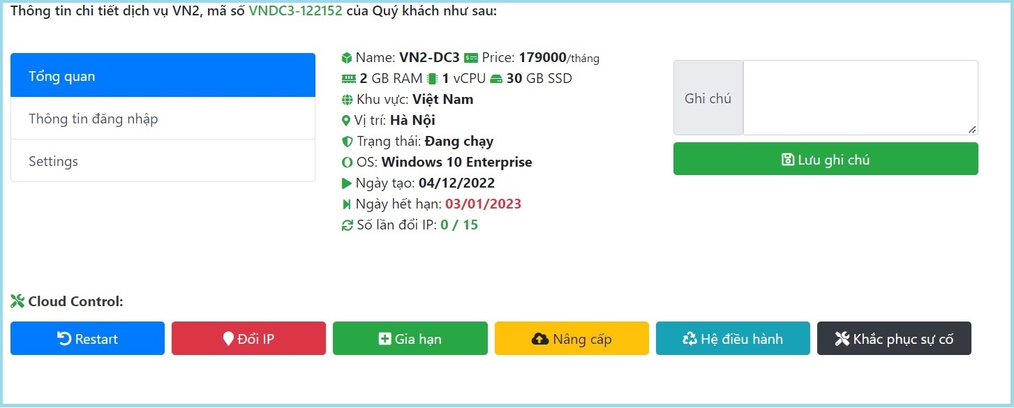 VPS Windows Việt Nam