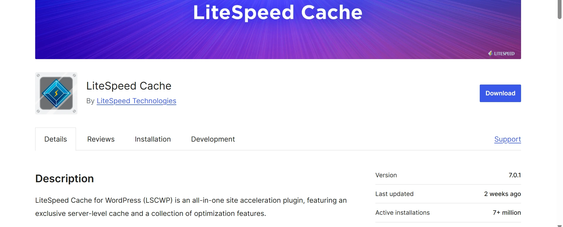 LiteSpeed Cache Plugin