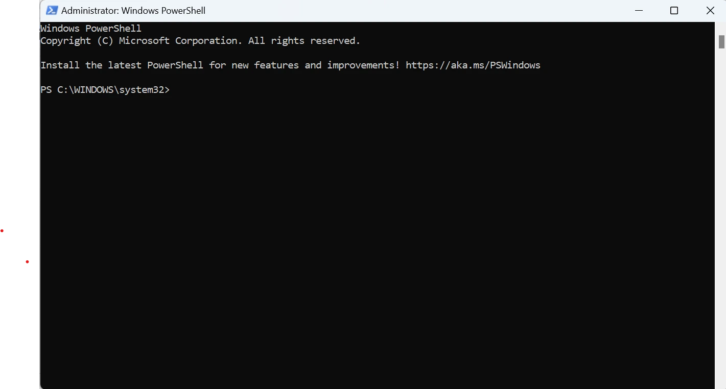 Chạy PowerShell với quyền admin để chuẩn bị cài đặt IPBan