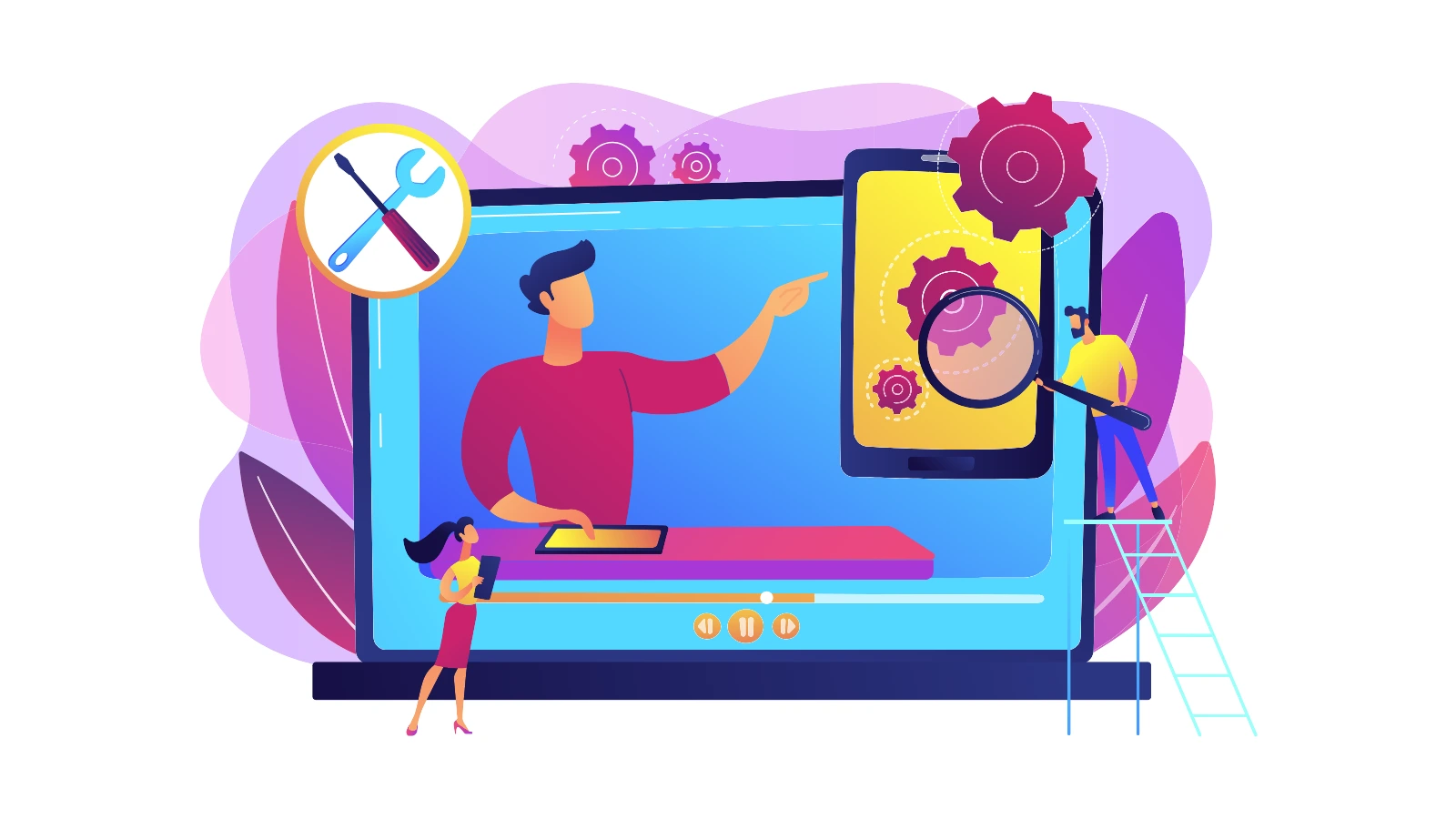 Technical Review Concept Vector Illustration