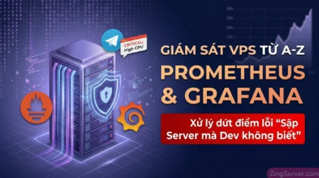 Hướng dẫn giám sát VPS bằng Prometheus Grafana chống sập server.
