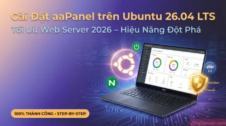 Hướng dẫn cài đặt aaPanel trên VPS Ubuntu 26.04 LTS - Giải pháp tối ưu Web Server năm 2026.