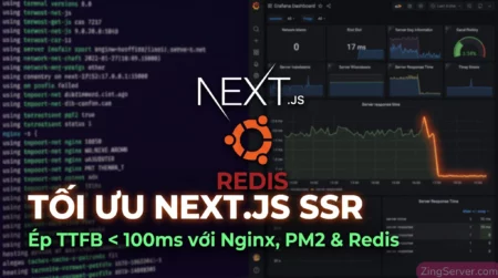 Hướng dẫn cài đặt Next.js SSR trên VPS Ubuntu kèm Redis để tối ưu TTFB dưới 100ms.
