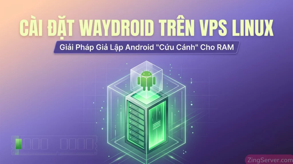 Hướng dẫn cài đặt Waydroid trên VPS Linux giúp tối ưu RAM thay thế BlueStacks.