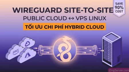Hướng dẫn kết nối WireGuard Site-to-Site giữa Public Cloud và VPS Linux giúp tối ưu chi phí Hybrid Cloud.