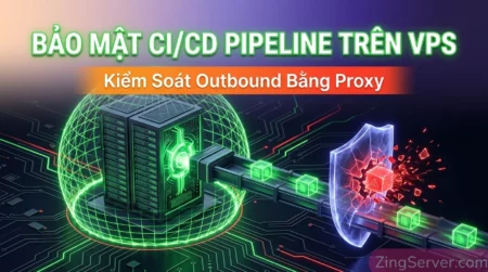 Hướng dẫn bảo mật hệ thống CI/CD Pipeline trên VPS thông qua phương pháp cô lập môi trường build và kiểm soát Outbound Traffic bằng Proxy.