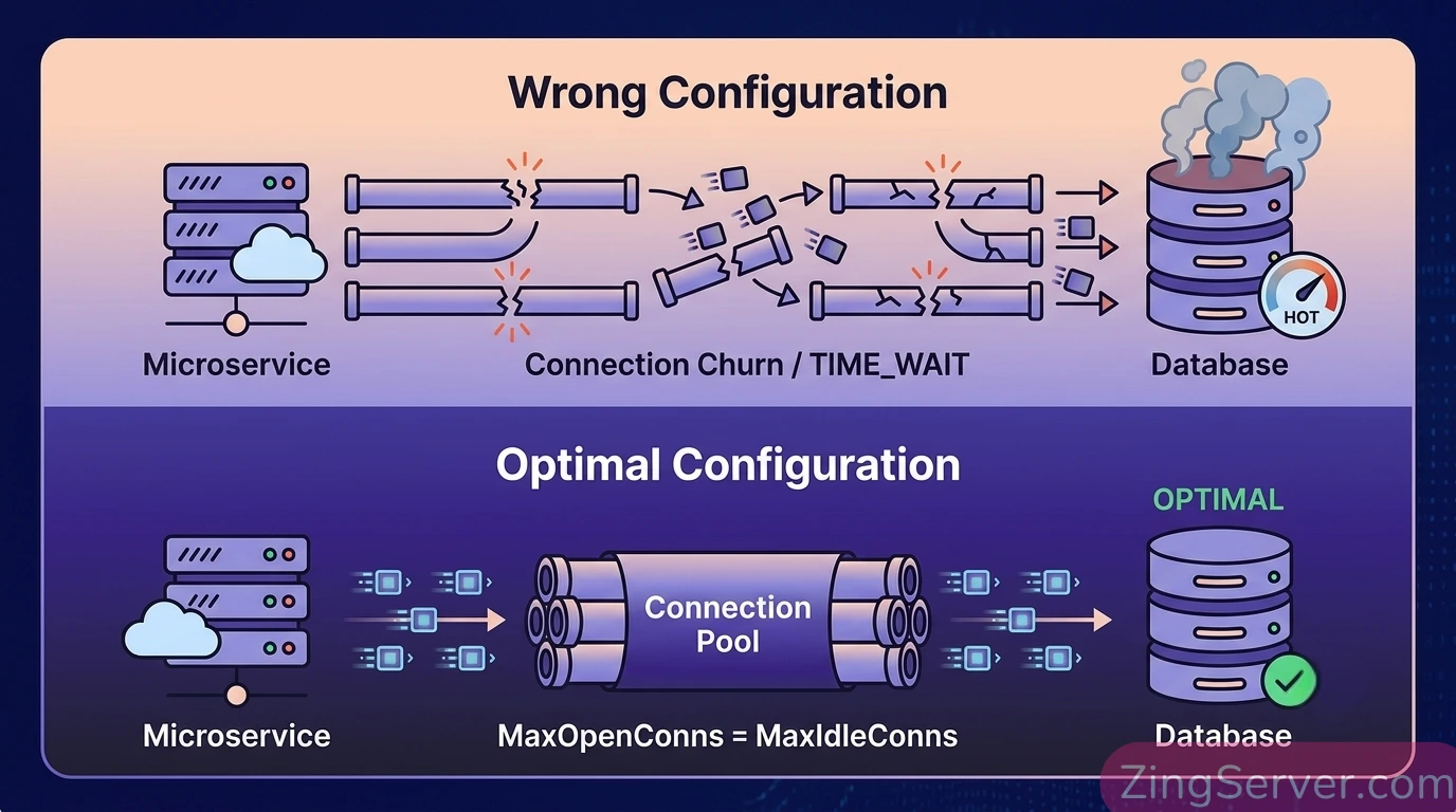 Mô hình quản lý Database Connection Pool an toàn cho Microservices viết bằng Golang.
